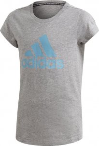 Adidas Koszulka dla dzieci adidas Must Haves BOS Tee szara GE0961 : Rozmiar - 128cm 1
