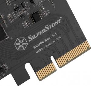 Kontroler SilverStone PCIe 3.0 x4 - USB-C 3.2 Gen 2x2 (SST-ECU06) 9