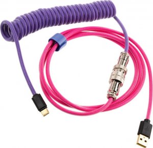 Kabel USB Ducky USB-A - USB-C 1.8 m Fioletowo-różowy (DKCC-JKCNC1) 1