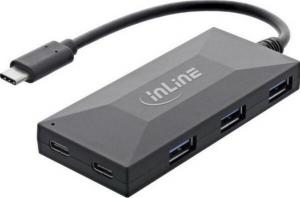 HUB USB InLine 2x USB-C  + 3x USB-A 3.2 Gen1 (35398) 1