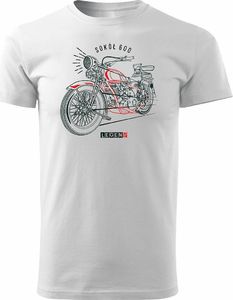 Topslang Koszulka motocyklowa na motor Sokół 600 męska biała REGULAR XL 1