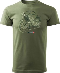Topslang Koszulka motocyklowa na motor Sokół 600 męska khaki REGULAR XL 1