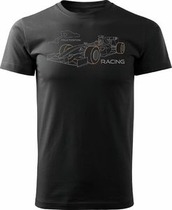 Topslang Koszulka z formułą 1 formuła 1 F1 bolidem formuły męska czarna REGULAR XL 1