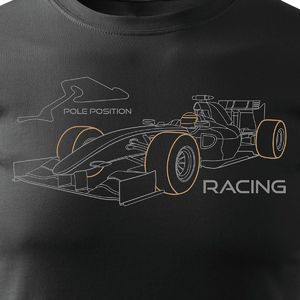 Topslang Koszulka z formułą 1 formuła 1 F1 bolidem formuły męska czarna REGULAR XL 2