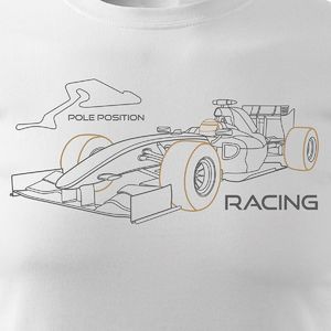 Topslang Koszulka z formułą 1 formuła 1 F1 bolidem formuły męska biała REGULAR L 2