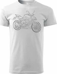Topslang Koszulka motocyklowa na motor Kawasaki 1000R męska biała REGULAR S 1
