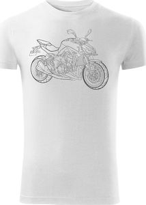 Topslang Koszulka motocyklowa na motor Kawasaki 1000R męska biała SLIM XL 1