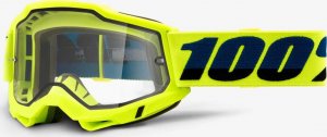 100% Gogle 100% ACCURI 2 ENDURO MOTO YELLOW (Szyba Przezroczysta Podwójna) (NEW) 1