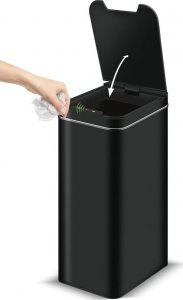 Kosz na śmieci Lamart bezdotykowy 50L czarny (42003581) 2