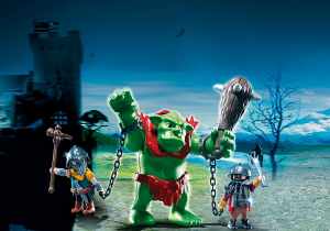 Playmobil Olbrzymi troll z karłowatymi wojownikami (6004) 1