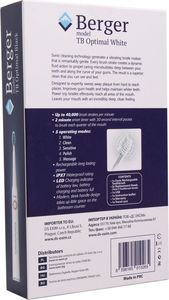 Szczoteczka Berger TB Optimal Biała 9