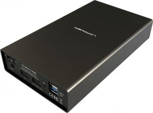 Kieszeń LC-Power 3.5" SATA - USB-C 3.2 Gen 2 +  USB Hub (LC-35U3-C-HUB) 2