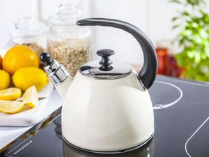 Lumarko czajnik emaliowany stożek 2,5l krem 1