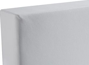 Beliani Łóżko kontynentalne 180 x 200 cm białe PRESIDENT 2