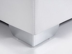 Beliani Łóżko kontynentalne 180 x 200 cm białe PRESIDENT 4