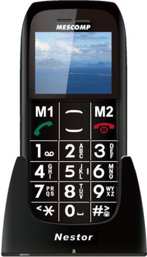 Telefon komórkowy Mescomp MT-195 Czarno-zielony 1