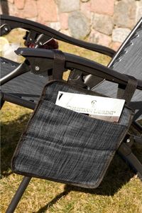 Saska Garden Leżak Ogrodowy Składany Grawitacyjny Z Daszkiem 175x52/65x110cm Szary (1032320) 9