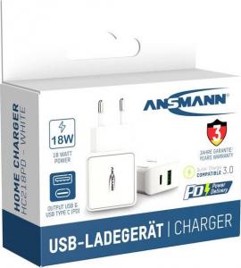 Ładowarka Ansmann HC218PD 1x USB-A 1x USB-C 3 A (1001-0111) 6