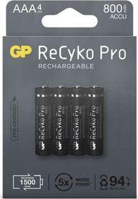 GP Bateria ReCyko Pro AAA / R03 800mAh 4 szt. 1