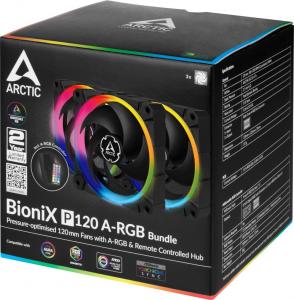 Wentylator Arctic BioniX P120 A-RGB 3-pack + Hub + Pilot (ACFAN00156A) 8