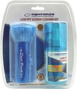 Esperanza Zestaw czyszczący płyn + ściereczka + czyścik do ekranów LCD/TFT 3 szt. (ES112) 2