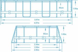 Bestway Basen stelażowy Power Steel 427x250cm 18w1 (56620) 3