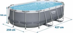 Bestway Basen stelażowy Power Steel 427x250cm 18w1 (56620) 4