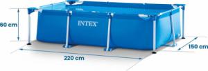 Intex Basen stelażowy 220x150cm 2w1 (28270) 3