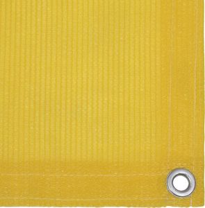 vidaXL Parawan balkonowy, żółty, 90x400 cm, HDPE 3