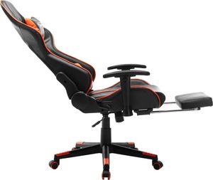 Fotel vidaXL czarno-pomarańczowy (20516) 7