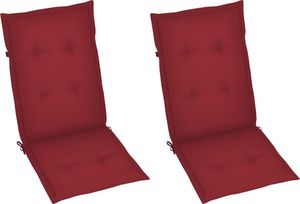 vidaXL Rozkładane krzesła ogrodowe z poduszkami, 2 szt., lita akacja (3064707) 6