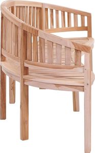 vidaXL Ławka w kształcie banana, 200 cm, lite drewno tekowe (310495) 4