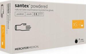 Mercator Medical Rękawice lateksowe santex powdered XS 100 szt () - RD11010001 1