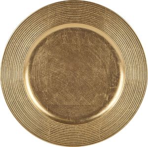 Witek Home Talerz plastikowy ozdobny 33cm - złoty 1