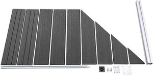 vidaXL Zestaw ogrodzeniowy z WPC, 1657 x (105-186) cm, czarny 5