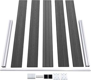vidaXL Zestaw ogrodzeniowy z WPC, 526 x 105 cm, czarny 5