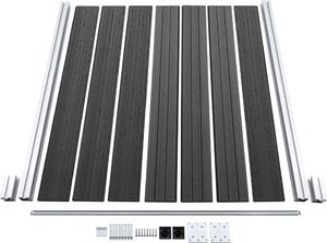 vidaXL Zestaw ogrodzeniowy z WPC, 353x146 cm, szary 6