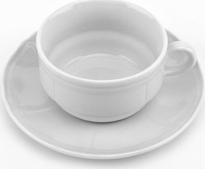 Karolina Filiżanka 220 ml ze spodkiem Castel White 3