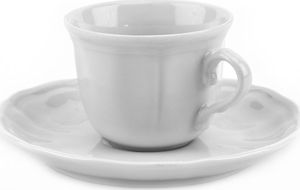 Karolina Filiżanka 100ml ze spodkiem Castel White 3