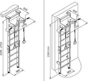 Kometa Drabinka gimnastyczna Eco* 1 biała 6
