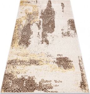 Dywany Łuszczów Dywan MEFE nowoczesny 8731 Rozeta vintage przecierany - Strukturalny, dwa poziomy runa beż, 120x170 cm 1