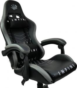 Fotel Zenga Infini Five czarno-szary 4