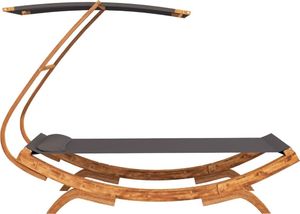 vidaXL Hamak z zadaszeniem, 100x198x150 cm, lite drewno świerkowe (313944) 4