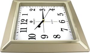 Perfect Perfect PW-012 Zegar na baterię, płynący mechanizm, średnica ok. 35 cm - ZŁOTY 2