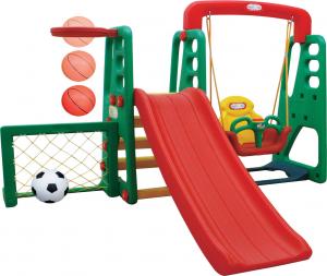3MToys Plac Zabaw Zjeżdżalnia Z Koszykówka Bramka + Piłka 1