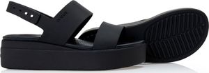 Crocs Sandały Crocs Brooklyn Low Wedge 206453-060 - 37/38 4