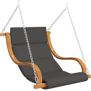 vidaXL Fotel powieszany, z poduszką, świerk w kolorze teku (313942) 2