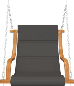 vidaXL Fotel powieszany, z poduszką, świerk w kolorze teku (313942) 3