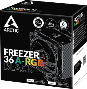 Chłodzenie CPU Arctic Chłodzenie CPU Arctic Freezer 36 A-RGB Black (ACFRE00124A) + Butelka Termiczna 11