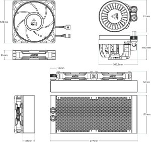 Chłodzenie wodne Arctic Chłodzenie wodne Arctic Liquid Freezer III Pro 240 (ACFRE00178A) + Butelka Termiczna 8